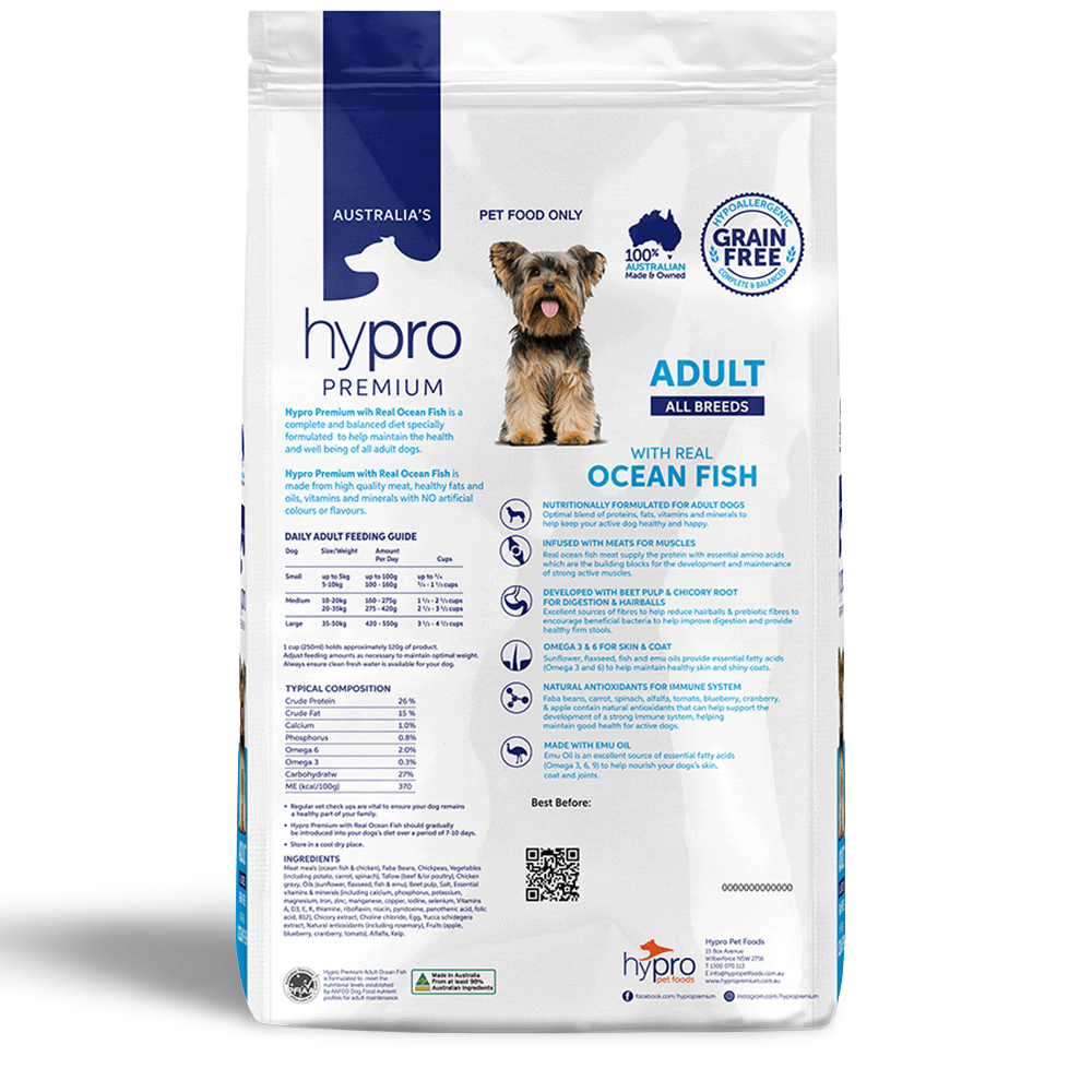 Hypro Premium Grain Free Adult Dog Dry Food Ocean Fish