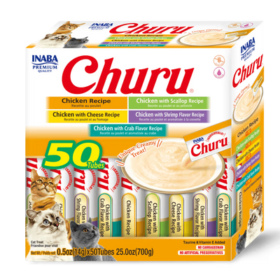 INABA Cat Churu Puree Chicken Varieties Box 50pcs