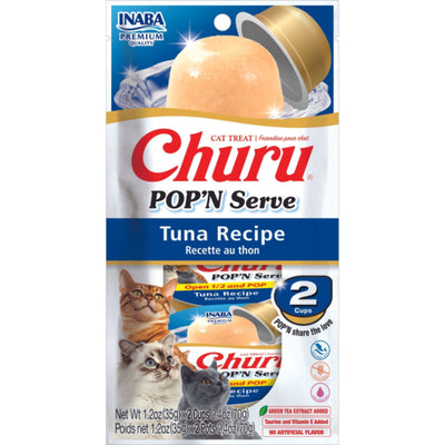 INABA Churu Pop N Serve Tuna Recipe Cat Treats 2x35g