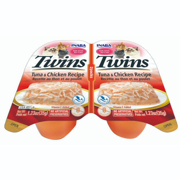 INABA Twins Tuna And Chicken Recipe Cat Treat 35g x 2