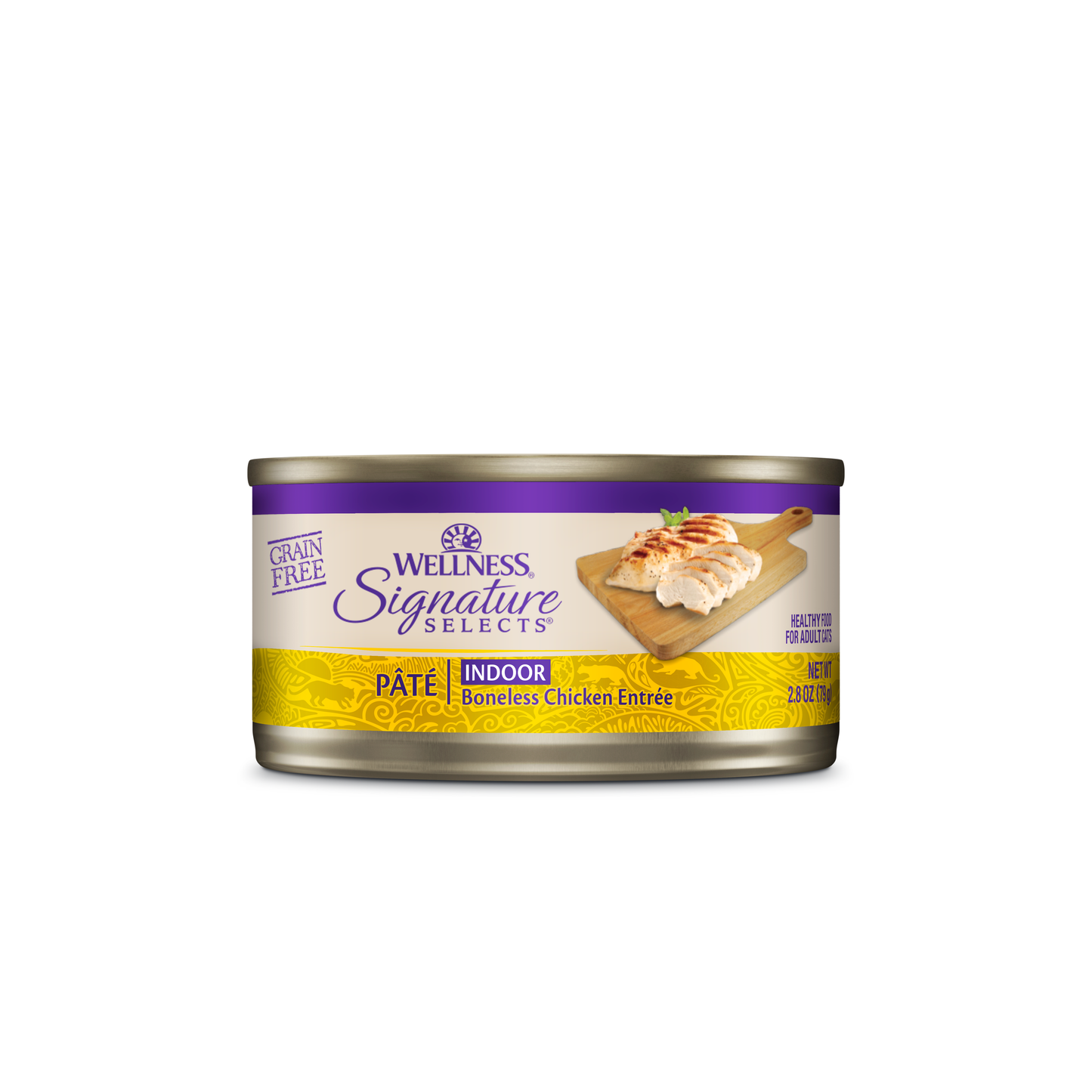 WELLNESS Core Signature Selects Wet Cat Food Indoor Boneless Chicken Entrée Pâté 79g x 12