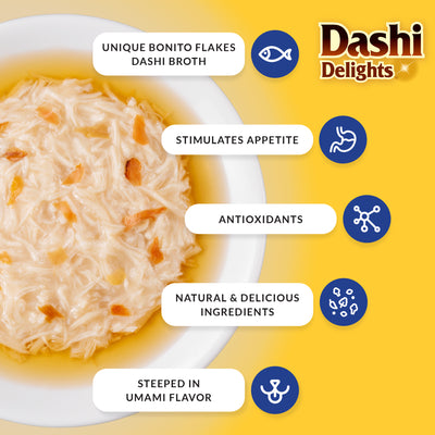 INABA Cat Dashi Delights Chicken with Cheese Recipe 70G