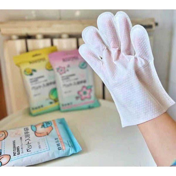 Kojima No Rinse Cleaning Gloves 8pc - Coconut