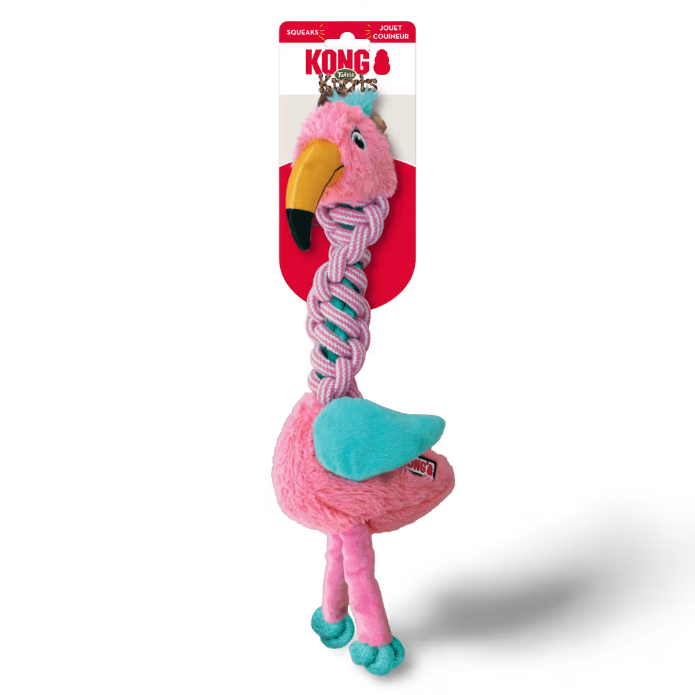 KONG Dog Toy Knots Twists Assorted Character