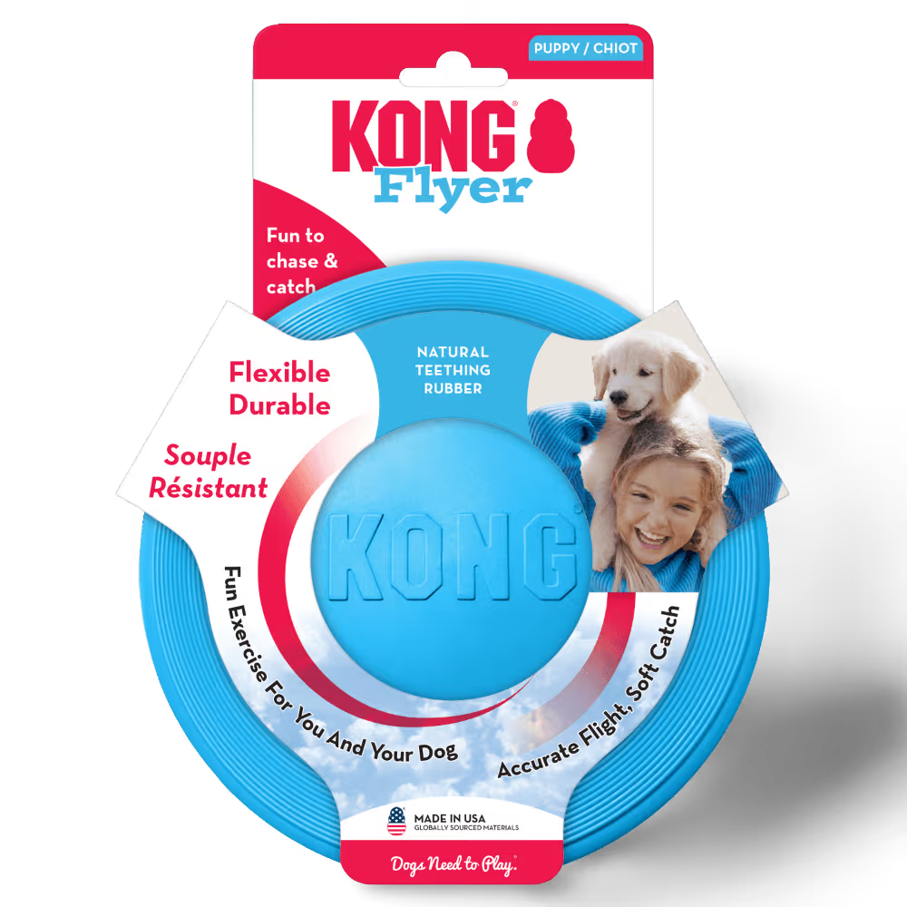 KONG Dog Toy Puppy Flyer Assorted Color