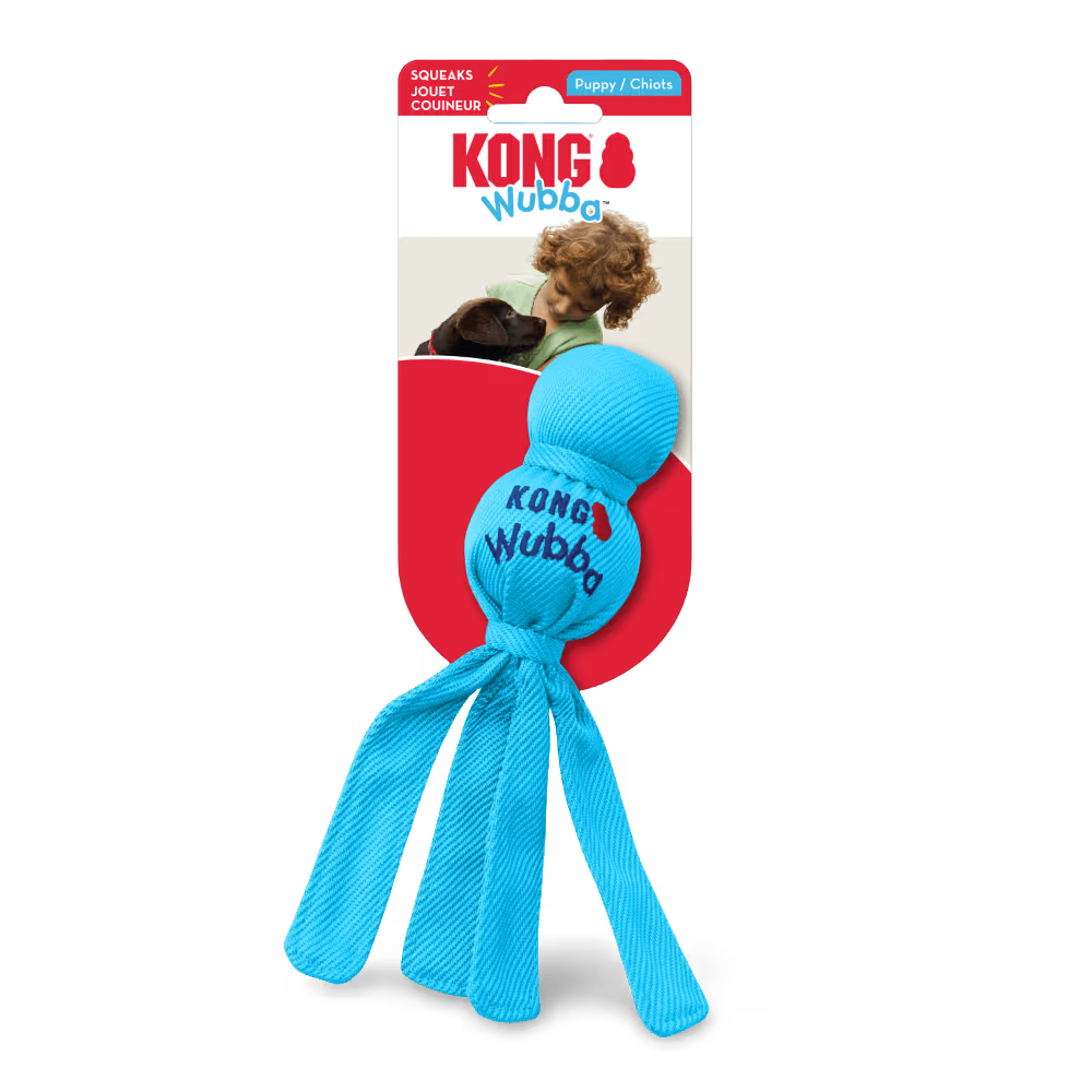 KONG Dog Toy Puppy Wubba Assorted Color