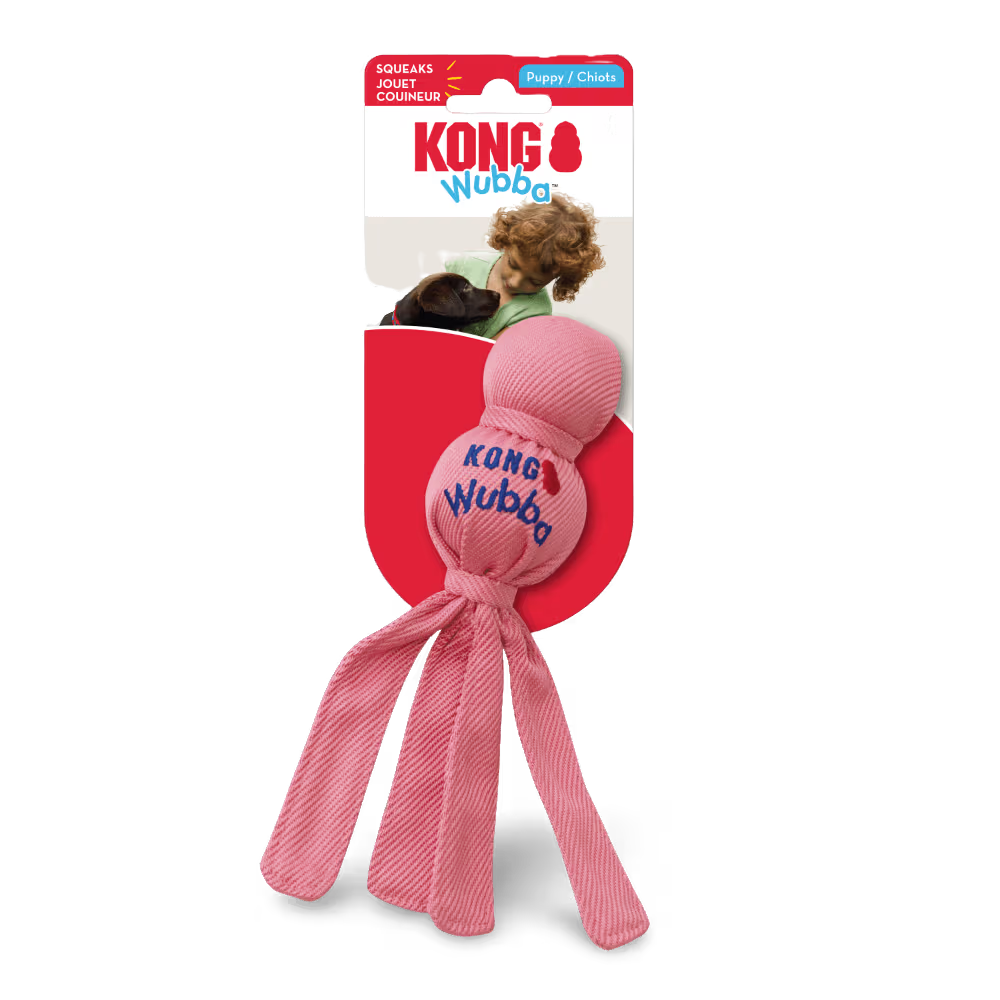 KONG Dog Toy Puppy Wubba Assorted Color