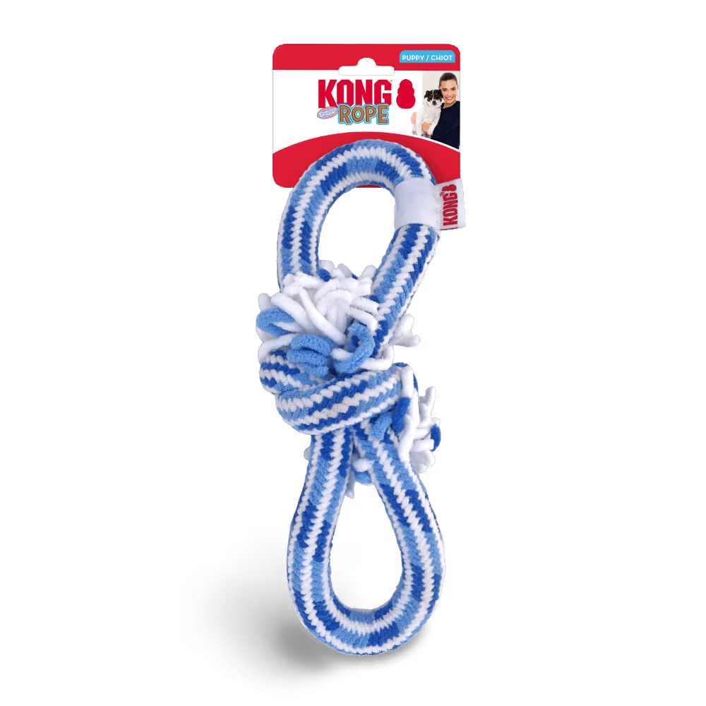 KONG Dog Toy Puppy Rope Tug Assorted Color Medium