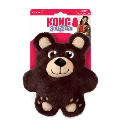 KONG Plush Dog Toy Snuzzles Bear