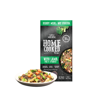 Absolute Holistic Dog Food Home Cooked Recipe | Lamb, Peas & Spinach