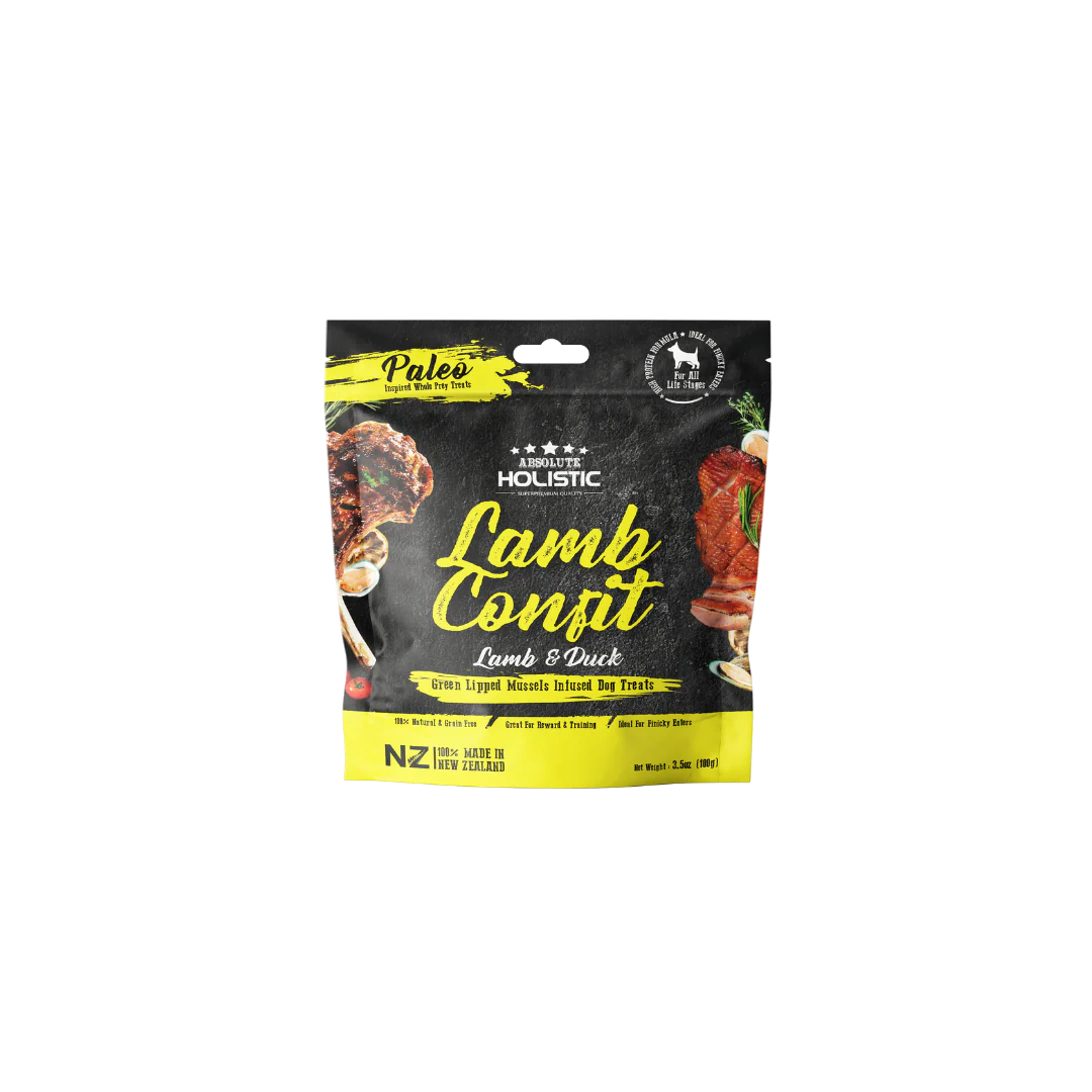 Absolute Holistic Air Dried Dog Treats | Lamb & Duck 200g