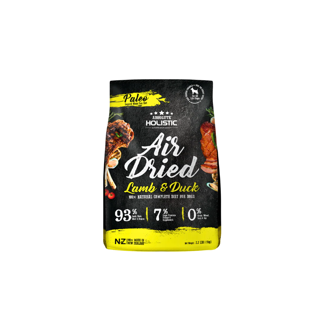 Absolute Holistic Air Dried Dog Food | Lamb & Duck 1Kg