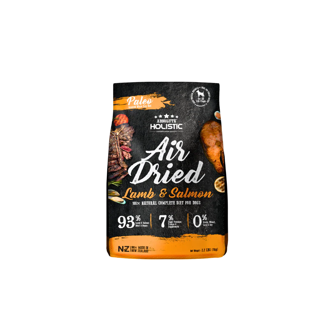 Absolute Holistic Air Dried Dog Food | Lamb & Salmon 1Kg