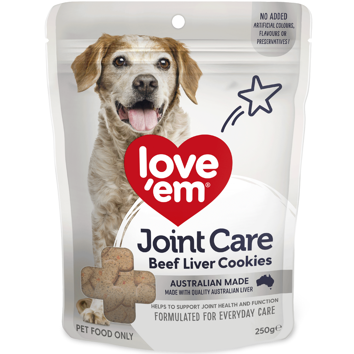 Love Em Dog Treats Beef Joint Care Cookie 250g