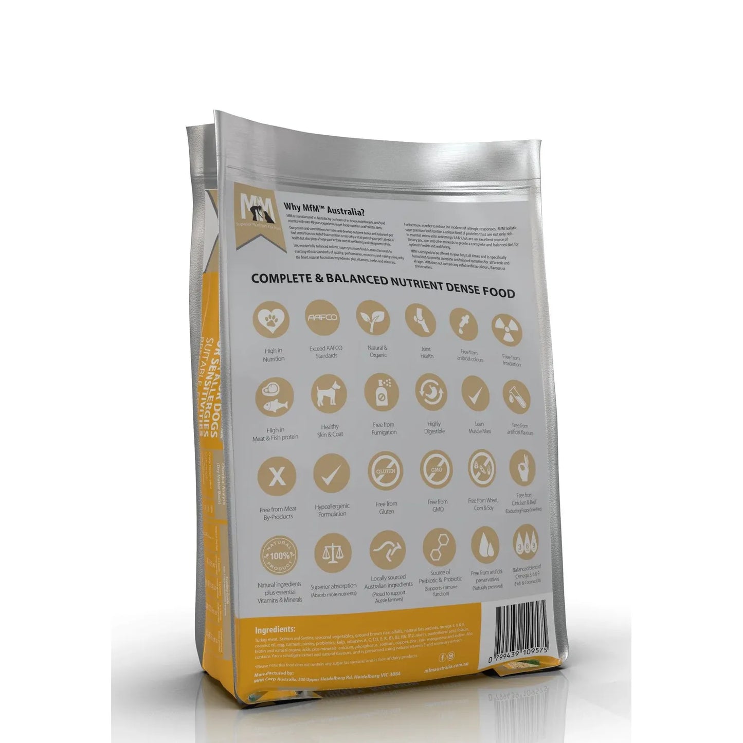 Meals for Mutts Gluten Free Dog Food Puppy Turkey, Salmon & Sardine