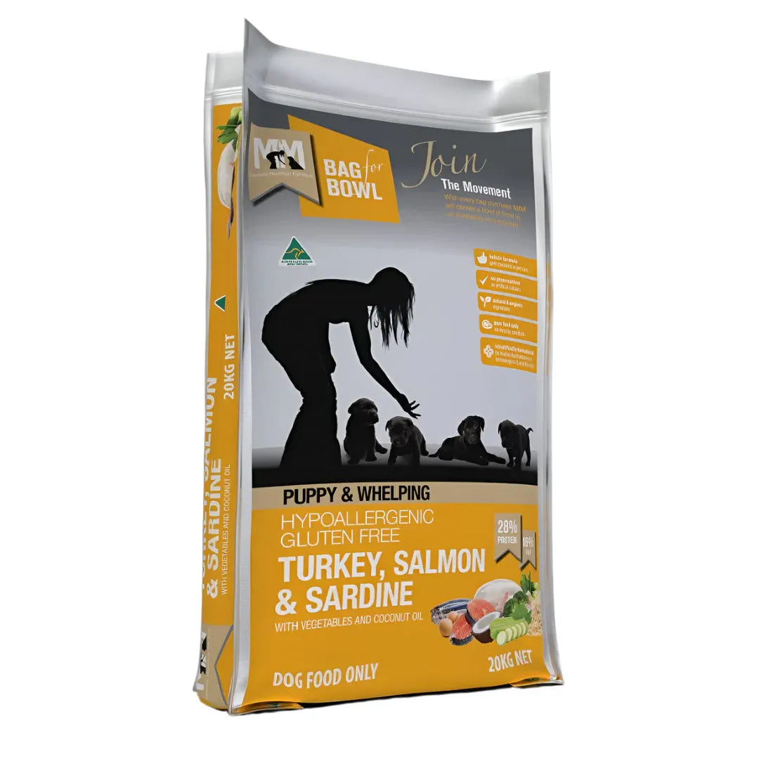 Meals for Mutts Gluten Free Dog Food Puppy Turkey, Salmon & Sardine