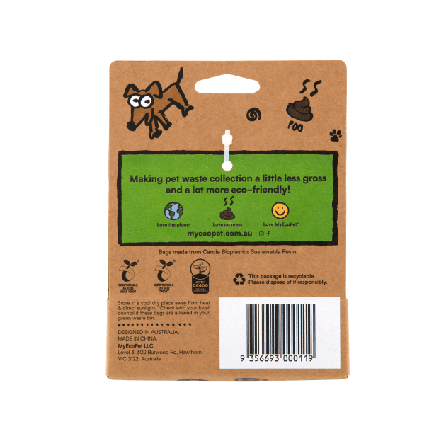 My Eco Bag Pet Waste Bags - 2 Rolls & Dispenser