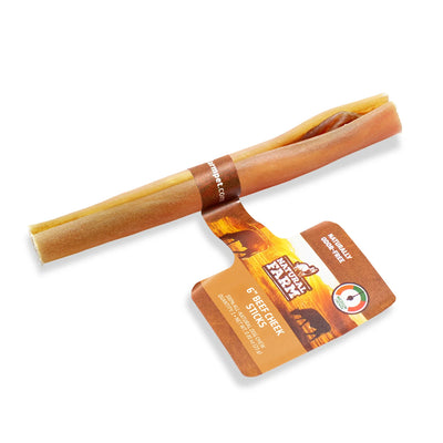 Natural Farm Dog Treat 6" Standard Beef Cheek Stick 15cm 1pc