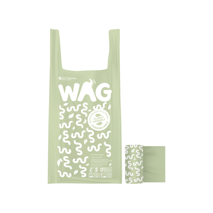 WAG Bamboo Poop Bag Dispenser