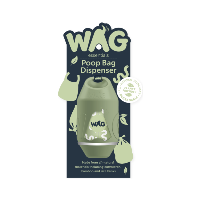 WAG Bamboo Poop Bag Dispenser