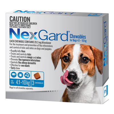 NexGard Flea & Tick Chewables For Small Dogs 4.1-10kg