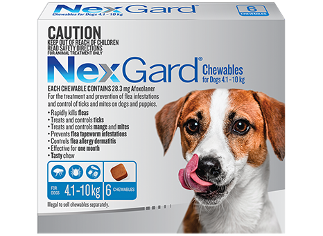 NexGard Flea & Tick Chewables For Small Dogs 4.1-10kg