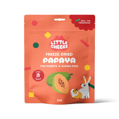 Little Cheeks Freeze Dried Papaya for Small Animals 20g
