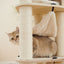 Petsbelle Halfair Solid Wood Cat Tree