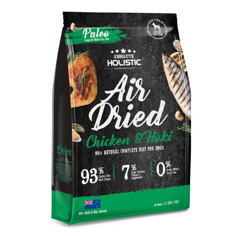 Absolute Holistic Air Dried Dog Food | Chicken and Hoki 1Kg
