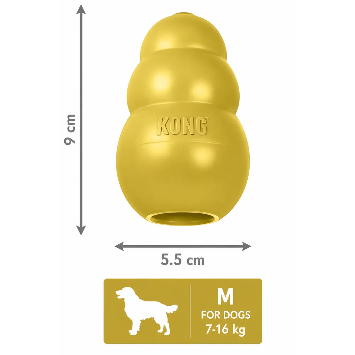 KONG Dog Toy Classic 50th Anniversary Limited Edition Gold