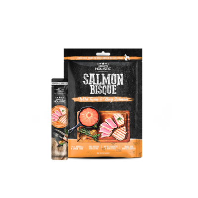 Absolute Holistic Liquid Bisque Treats For Cats & Dogs | Tuna & Salmon 12g x 5