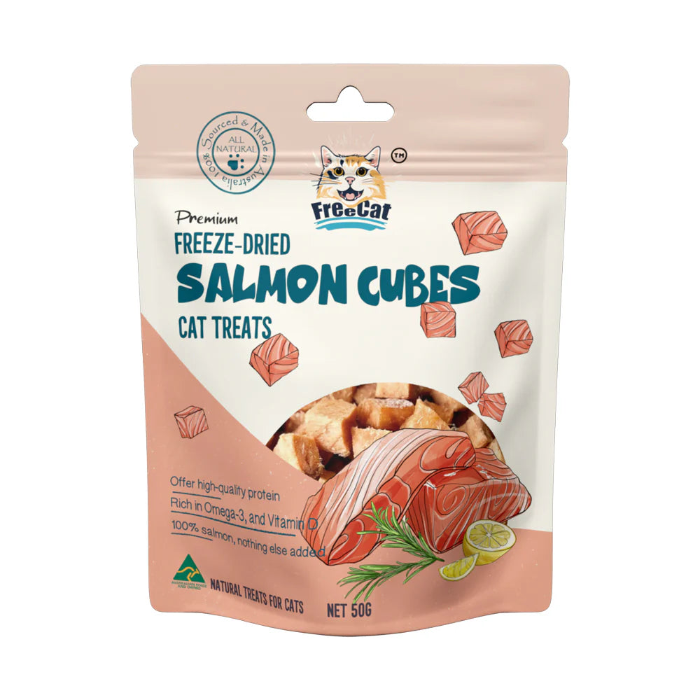 Freecat - Freeze Dried Salmon Cube 50g