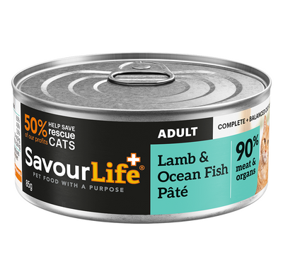 SavourLife Adult Cat Wet Food Lamb & Ocean Fish Pâté