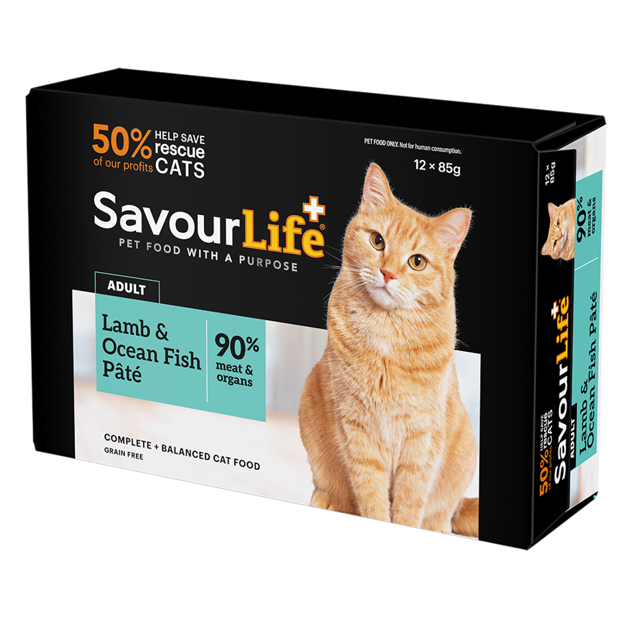 SavourLife Adult Cat Wet Food Lamb & Ocean Fish Pâté