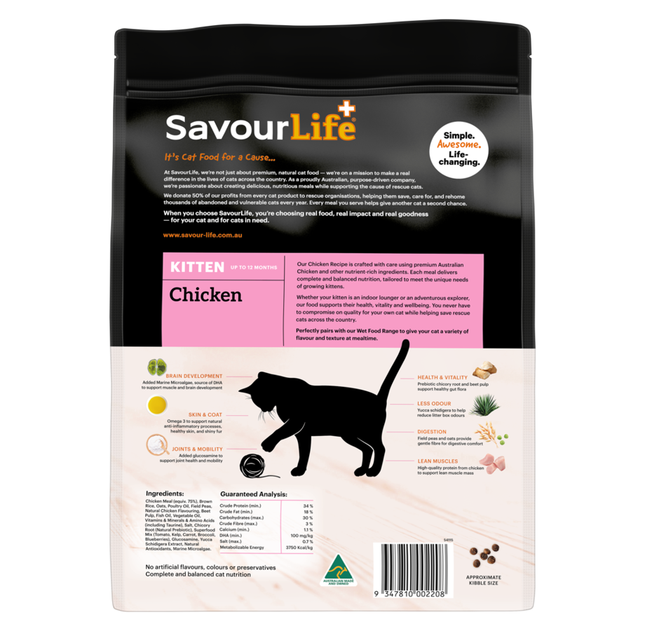 SavourLife Cat Dry Food Chicken For Kitten
