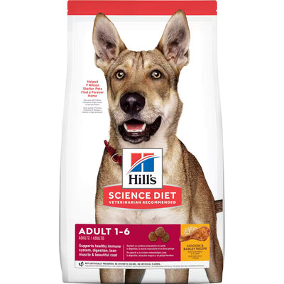 Hill's Science Diet Adult Dog Food Chicken & Barley Recipe