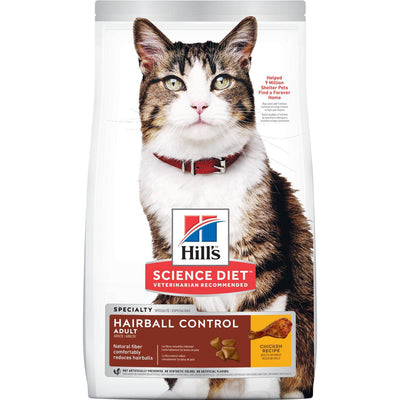 Hill's Science Diet Adult Cat Food Hairball Control Chicken Recipe
