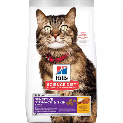 Hill's Science Diet Adult Cat Food Sensitive Stomach & Skin