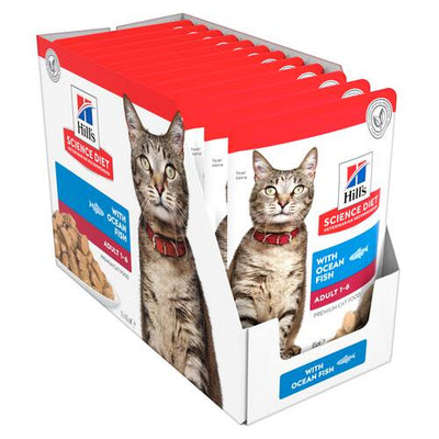 Hill's Science Diet Adult Cat Wet Food Ocean Fish 85g X 12
