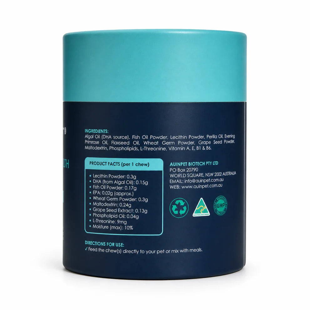 AUINPET BRAIN & VISION HEALTH - Algal Oil + Fish Oil Chews