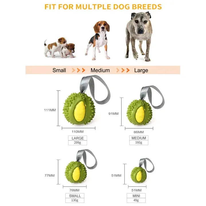 PETOPIA Ultra Tough Dog Toy Durable Durian