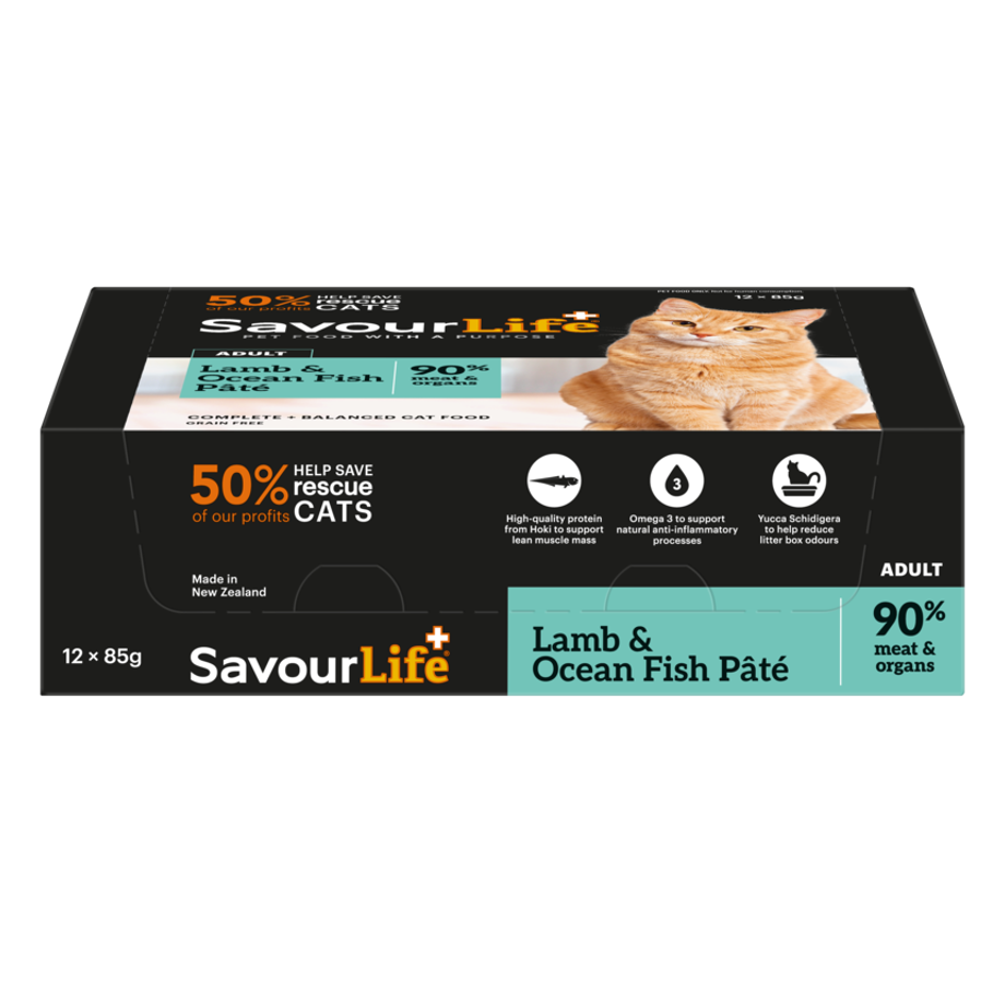 SavourLife Adult Cat Wet Food Lamb & Ocean Fish Pâté