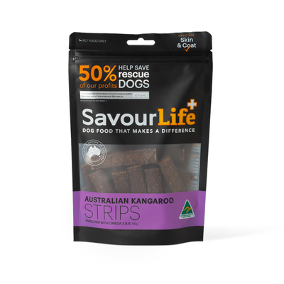 SavourLife Dog Treats Strips Australian Kangaroo 165g