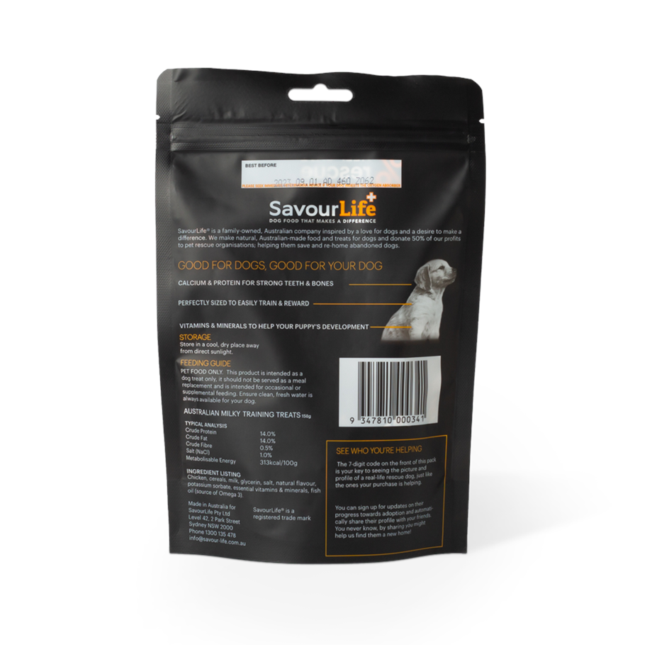 SavourLife Dog Treats Training Treats Australian Milky 150g