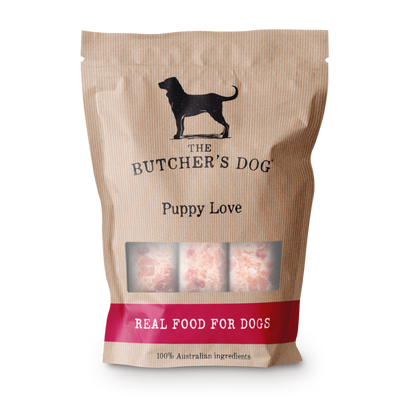 The Butcher's Dog | Raw Food Puppy Love: Beef and Chicken + Vegetables 1.5Kg
