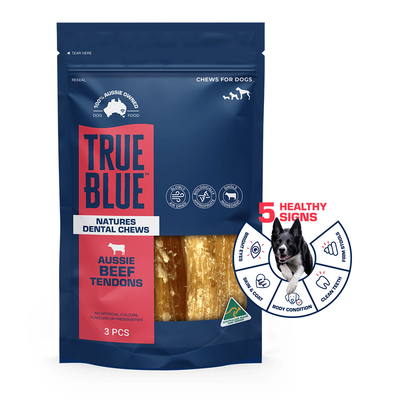 True Blue Air Dried Treats Aussie Beef Tendons 3PK