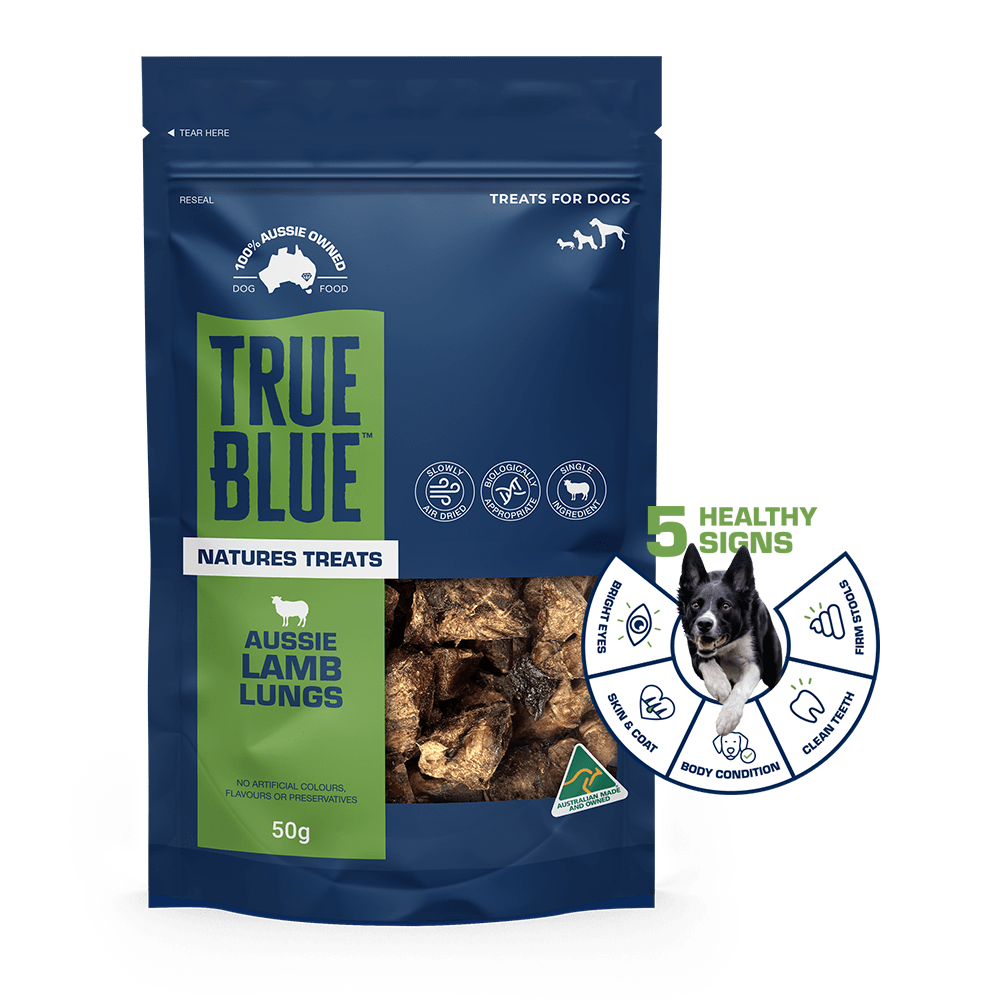True Blue Air Dried Treats Aussie Lamb Lungs 50g