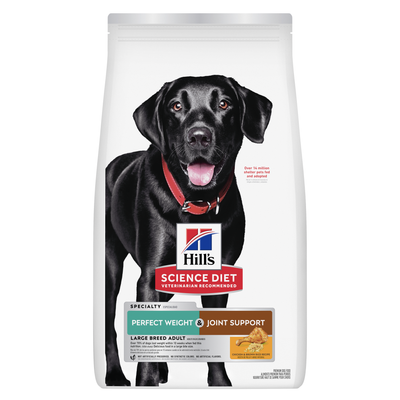 Hill's Science Diet Adult Dog Food Perfect Weight & Joint Support Large Breed Chicken & Brown Rice Recipe 11.3Kg