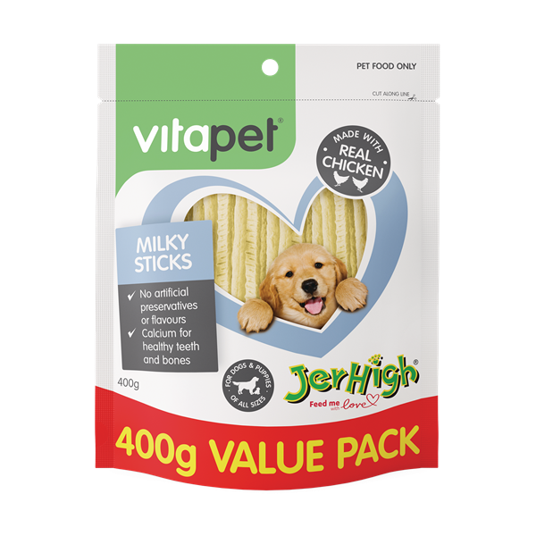 Vitapet Dog Treats Jerhigh Milky Sticks