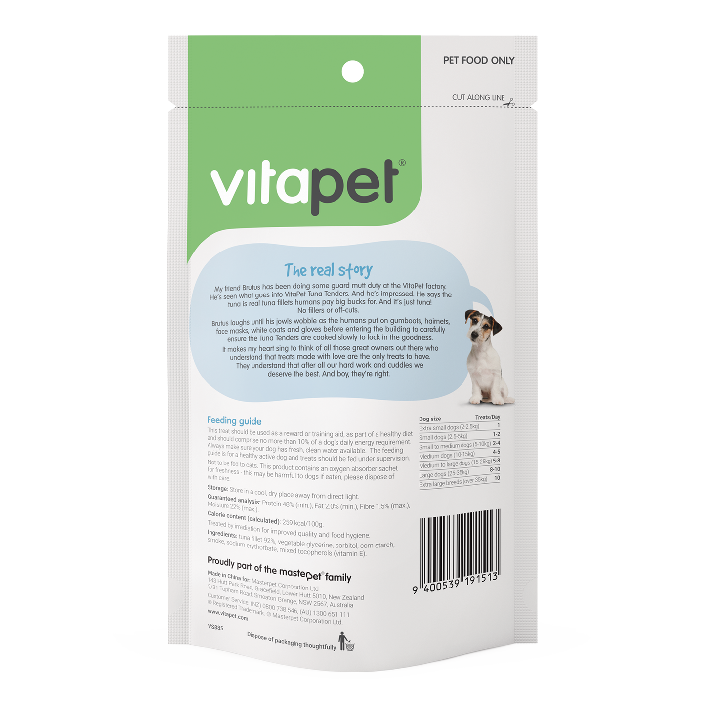 Vitapet Dog Treats Tuna Fillets 80g